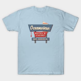 Control Oceanview Motel Retro T-Shirt